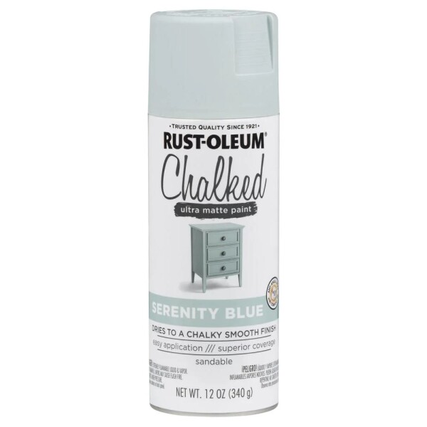 Esmalte en Aerosol Tizado Chalked 340g Rust-Oleum Azul Sereno