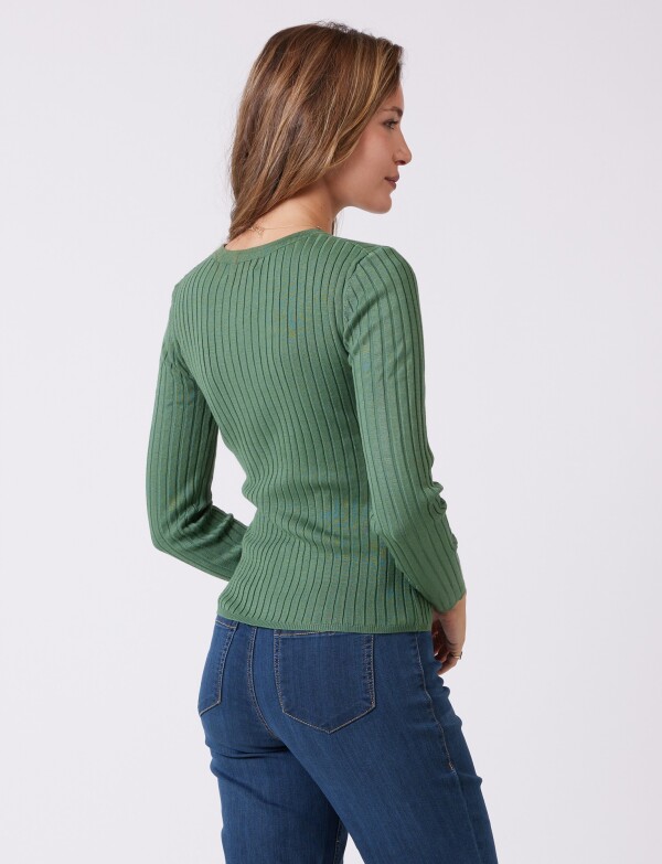 Buzo Punto Rib VERDE