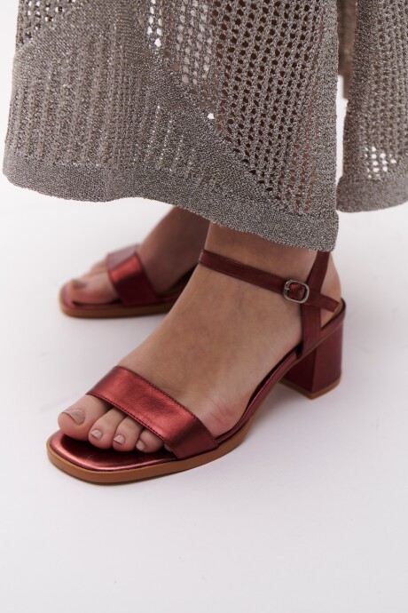 Sandalia Vinca Bordo