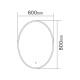 ESPEJO FRAMELESS 60X80 CON LUZ LED Y SENSOR ONE TOUCH 000