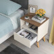 Mesa De Luz Dormitorio Nórdica 1 Cajón Grecia Beige