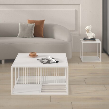 MESA LATERAL METAL BLANCO OLIVIA