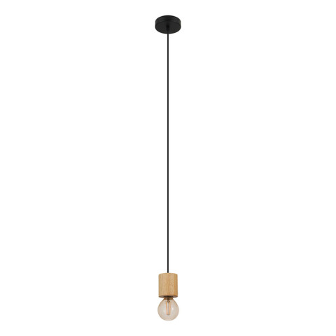 Lámpara colgante con portalámparas E27 de madera EG6240