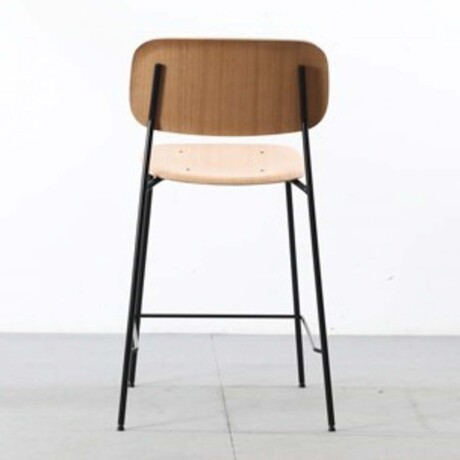 BUTACA TABURETE BAR MADERA NATURAL-BEIGE O´CONOR