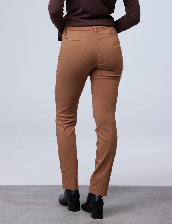 Pantalon Slim BEIGE OSCURO