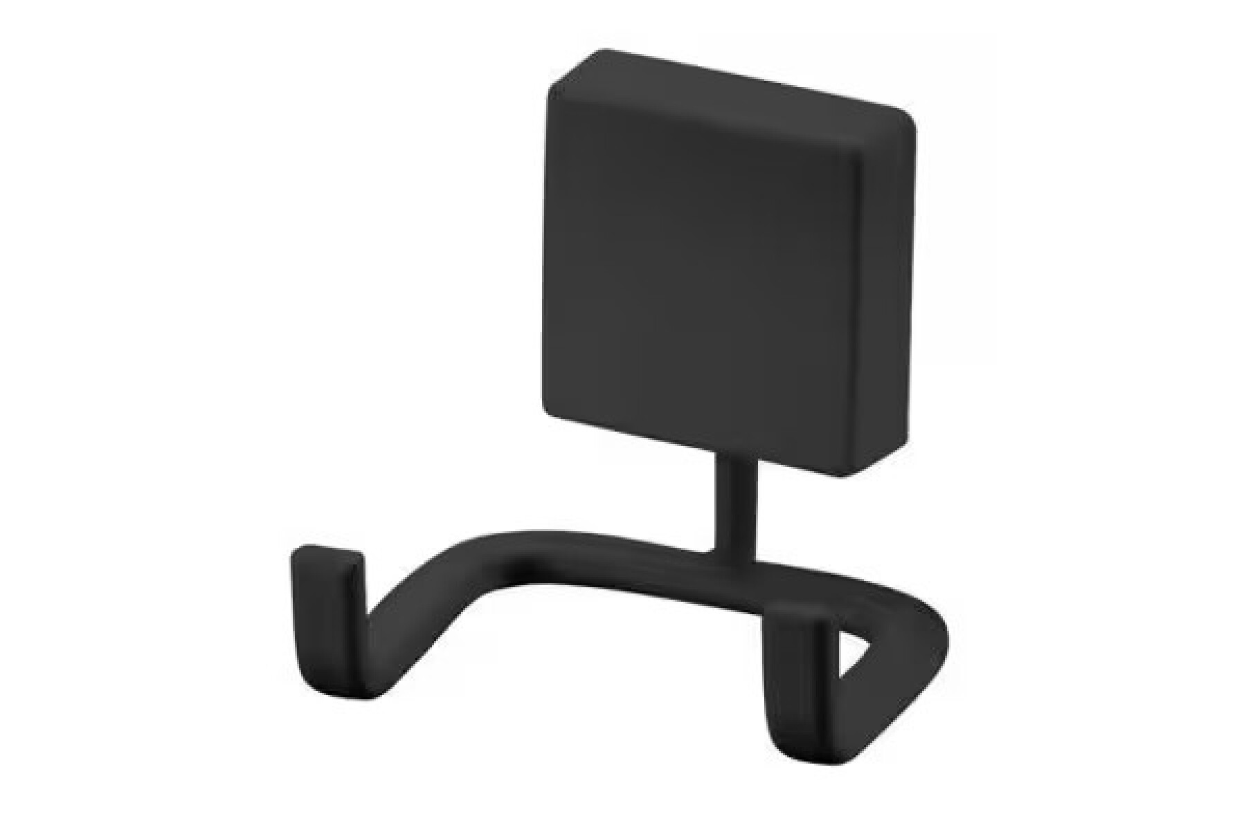 Gancho Doble De Baño Negro Mate 