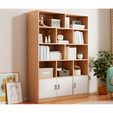 Estantería Biblioteca 5 Niveles 3 Puertas 100 cm x 178 cm 001