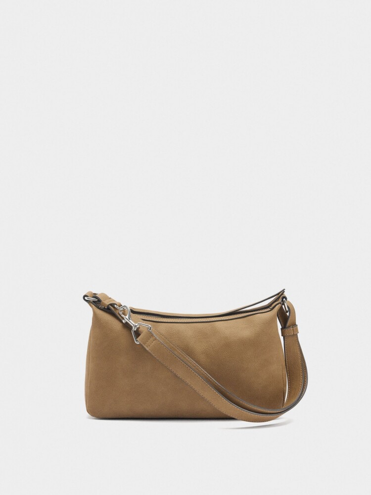 Bolso Bandolera Efecto Piel camel
