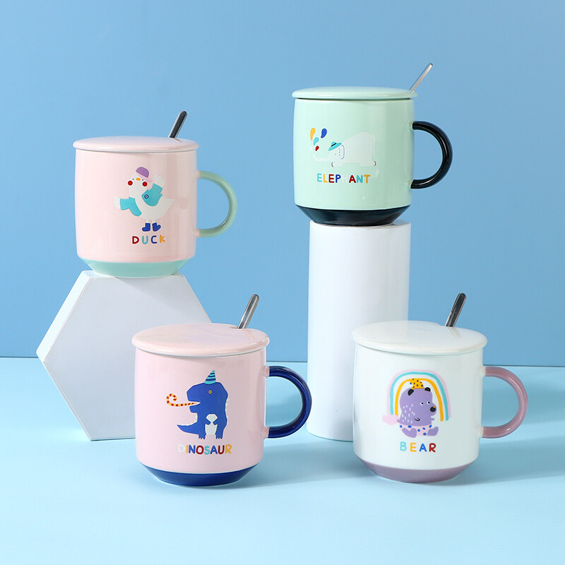 Taza De Cerámica Dibujos Animados 380 Ml Unica