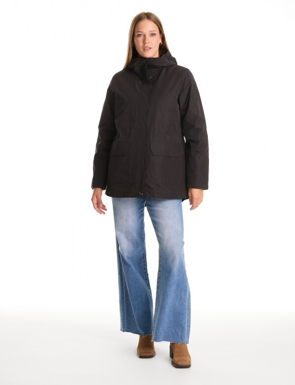 Campera Abrigo 3 En 1 NEGRO