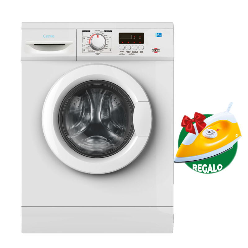 Lavarropas Automática Tokyo 6 kg Cecilia Mas Slim Carga Frontal Lavarropas Automática Tokyo 6 kg Cecilia Mas Slim Carga Frontal