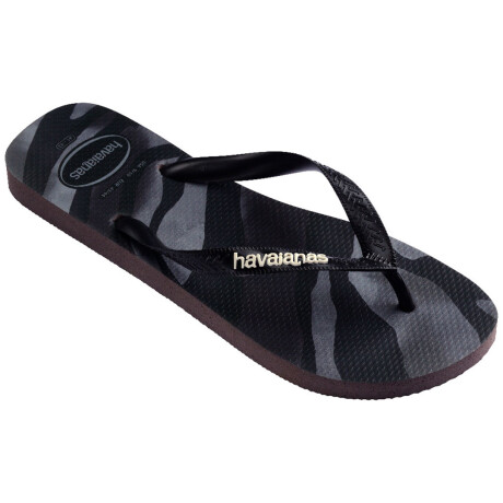 Sandalias de Hombre Havaianas Top Camu Negro - Gris