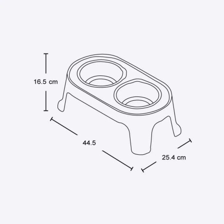 Comedero para mascota Rimax Small Taupe