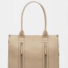 Shopper Oak En Efecto Cuero Graneado Natural