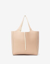 Shopper Cartera Shopper Reversible - Blanco Crema