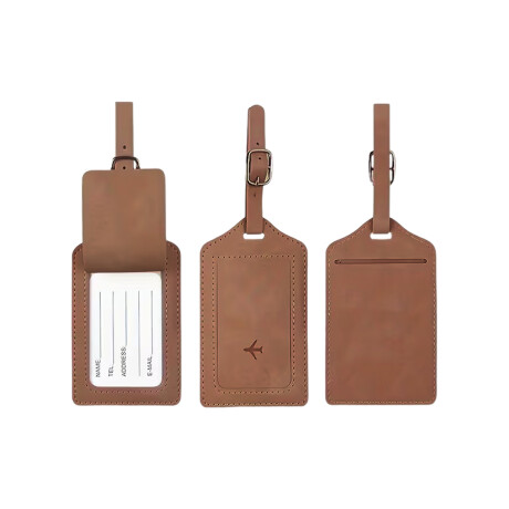 Identificador de valija avión Marron