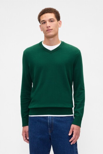 Buzo Algodón Cuello V Hombre Evergreen Glamour