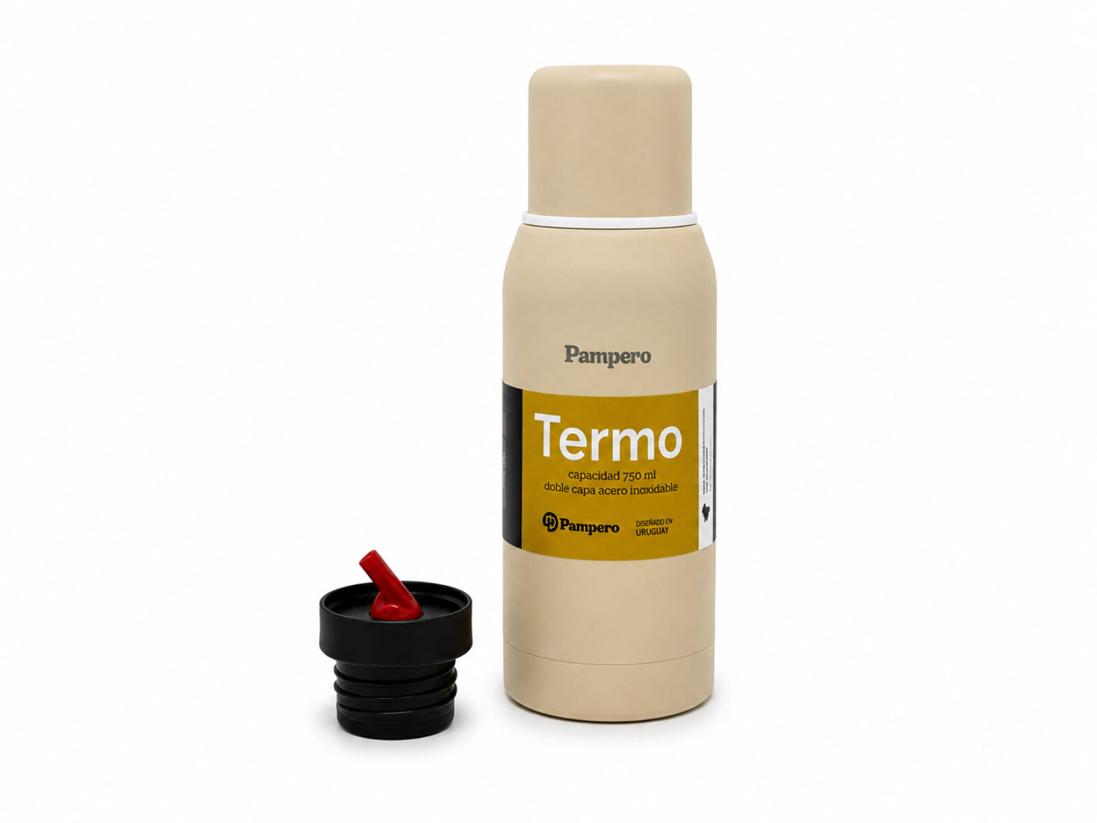 TERMO ACERO DOBLE CAPA 750ML - Taupe Beige 