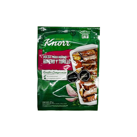 Sazon KNORR Bolsas para Horno (Unidad) Romero y tomillo