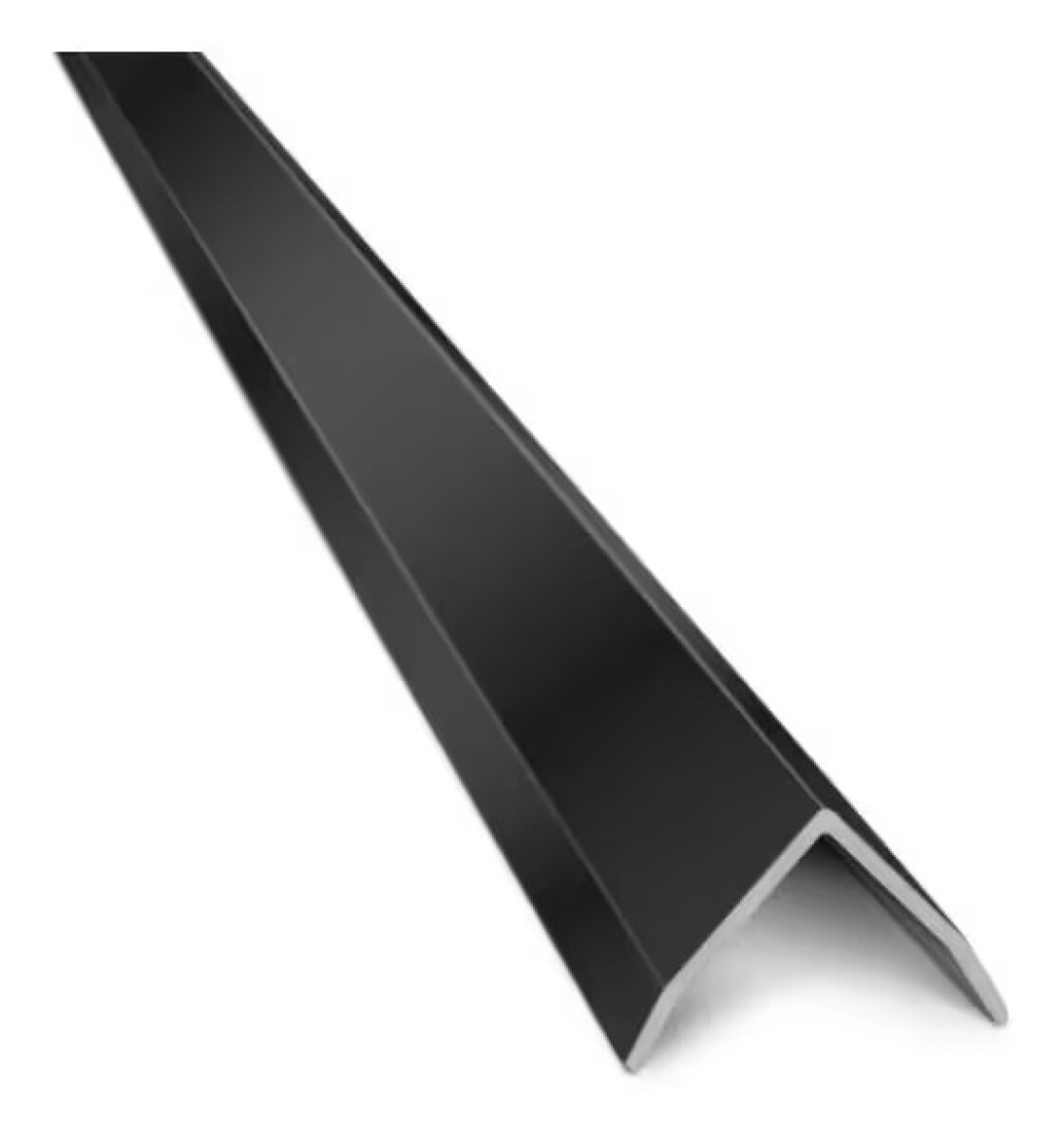 Aluminio Tapacanto 16x16mm 2.5mt Negro Mate 