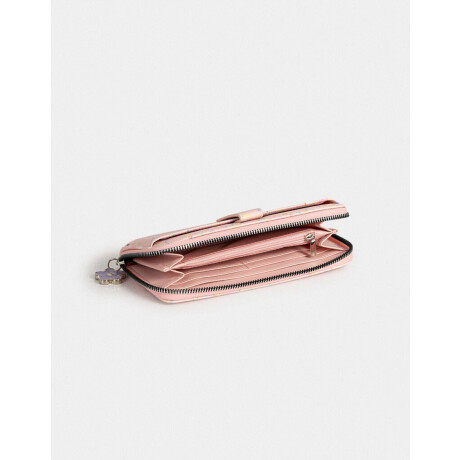 Billetera Fichero Crudo Estampado Flores