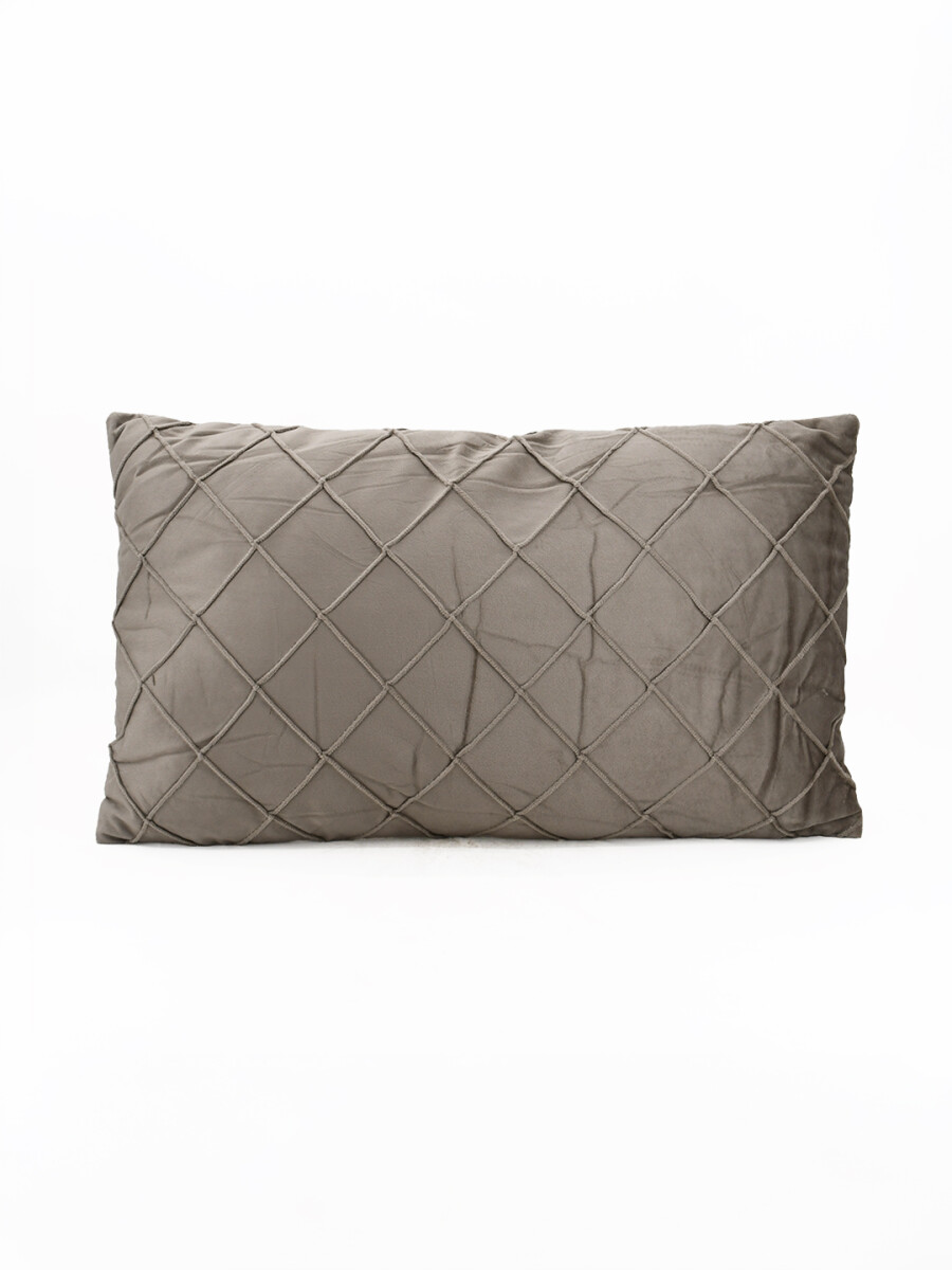 ALMOHADON ROMBOS VISON - BEIGE 