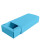 Caja rectangular 6x12x2,5 cm. CELESTE