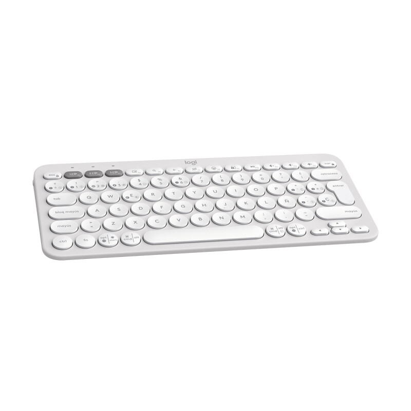 Teclado inalámbrico Bluetooth Logitech K380S Keys 2 Blanco Teclado inalámbrico Bluetooth Logitech K380S Keys 2 Blanco