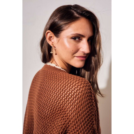 Cardigan Texturado Chocolate