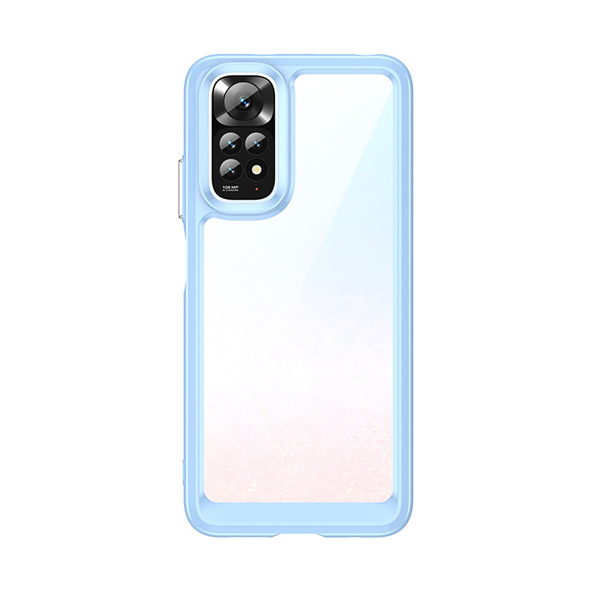 Case Transparente con Borde de Color Xiaomi Note 11 - Lilac 