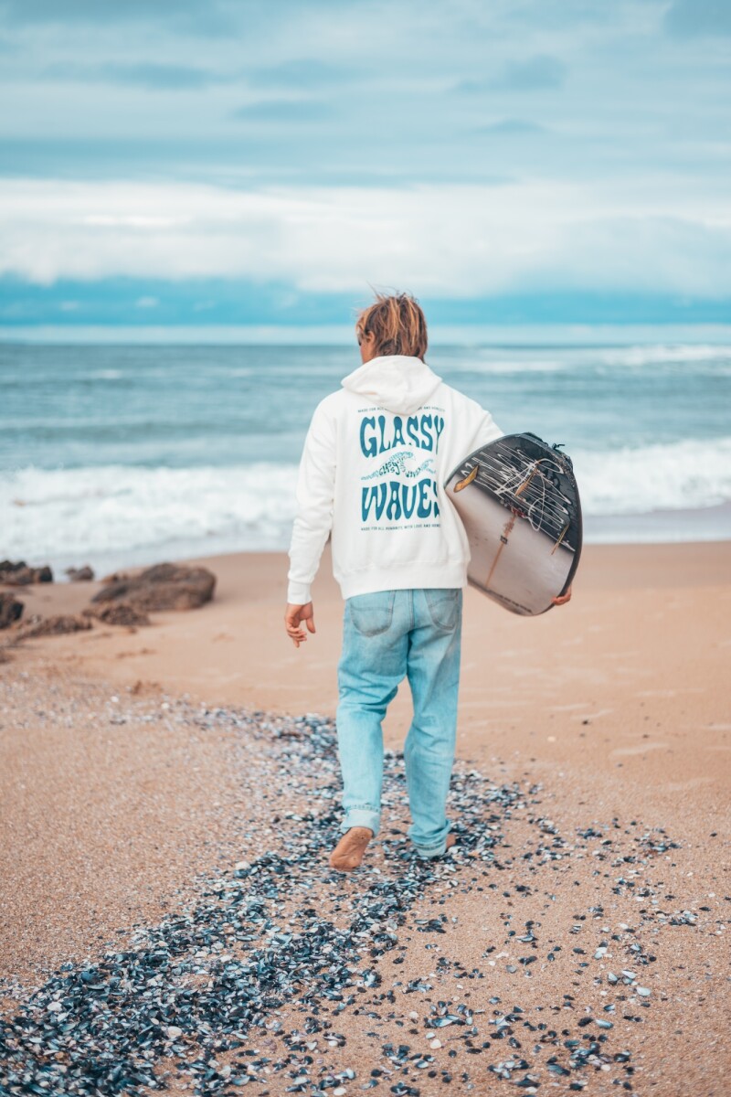 Hoodie Ocean Over Fit / Natural U