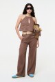 TOP HALTER Chocolate