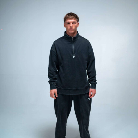 Campera Quarter de Hombre Negro
