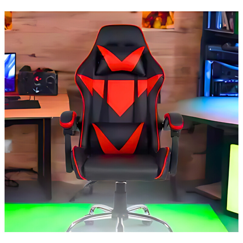 Silla Gamer Giratoria Rojo
