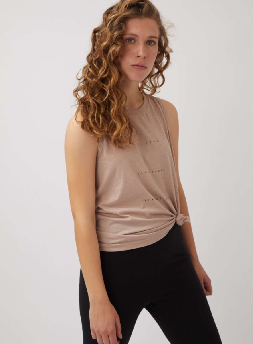 Musculosa noty - Beige 