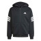 Campera de Hombre Adidas Future Icons 3 Franjas Cierre Frontal Negro