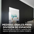 Panel Divisor Separador Ambientes 2,4 x 2,90m + 2 Rieles 3m Negro 1