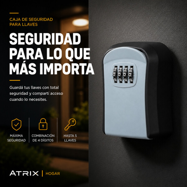 Caja Fuerte Cofre De Seguridad C/ Combinación 9,5 cm x 8 cm Gris