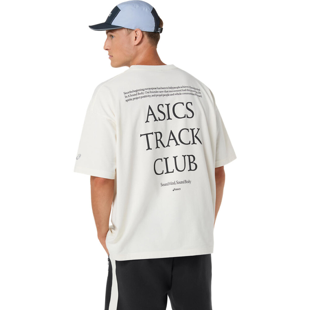 Polo Training Asics Track Club Heritage Relaxed Tee C Unisex Cream