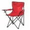 Silla Camping Pesca Plegable Estructura Metal Rojo