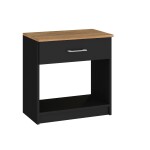 MESA DE LUZ NEGRO MIEL
