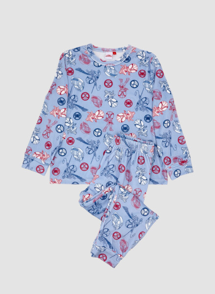 Pijama velour spidey Celeste