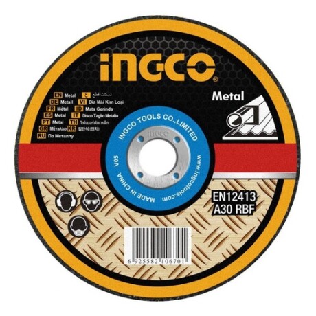 Pack 50 discos de corte para metal 4 1/2" x 1.2mm Ingco Super Select Pack 50 discos de corte para metal 4 1/2" x 1.2mm Ingco Super Select