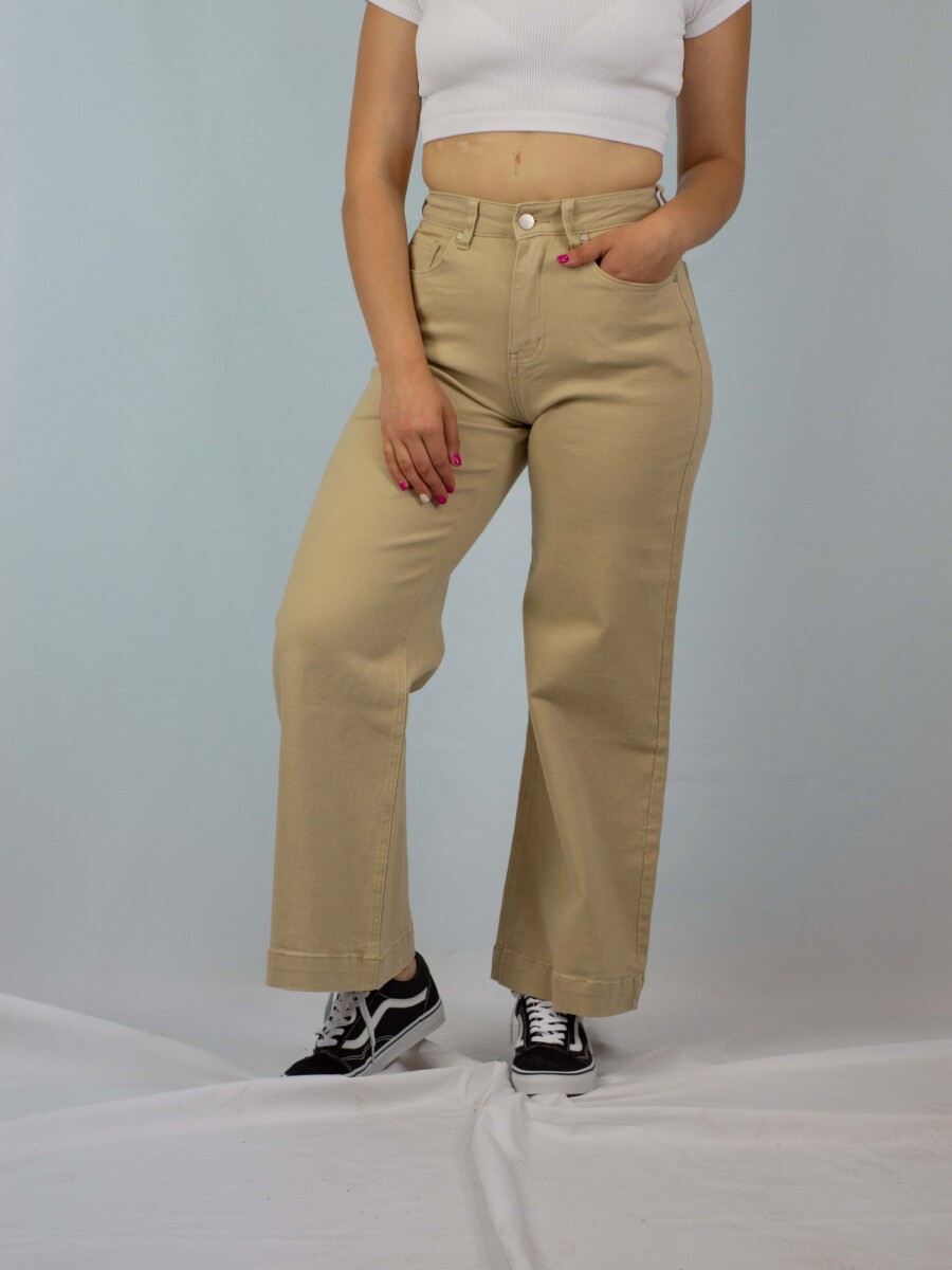 Pantalon Wide Leg Dalia Wanna - Beige 