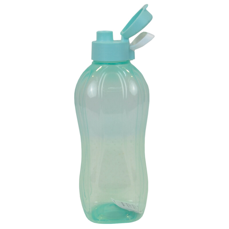 Botella caramañola plástica con tapón 1300 ml VERDE