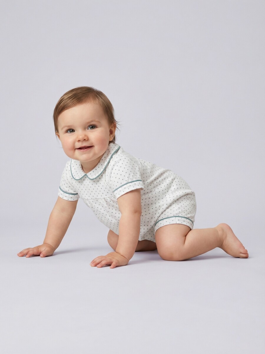Pijama Estampado Gris