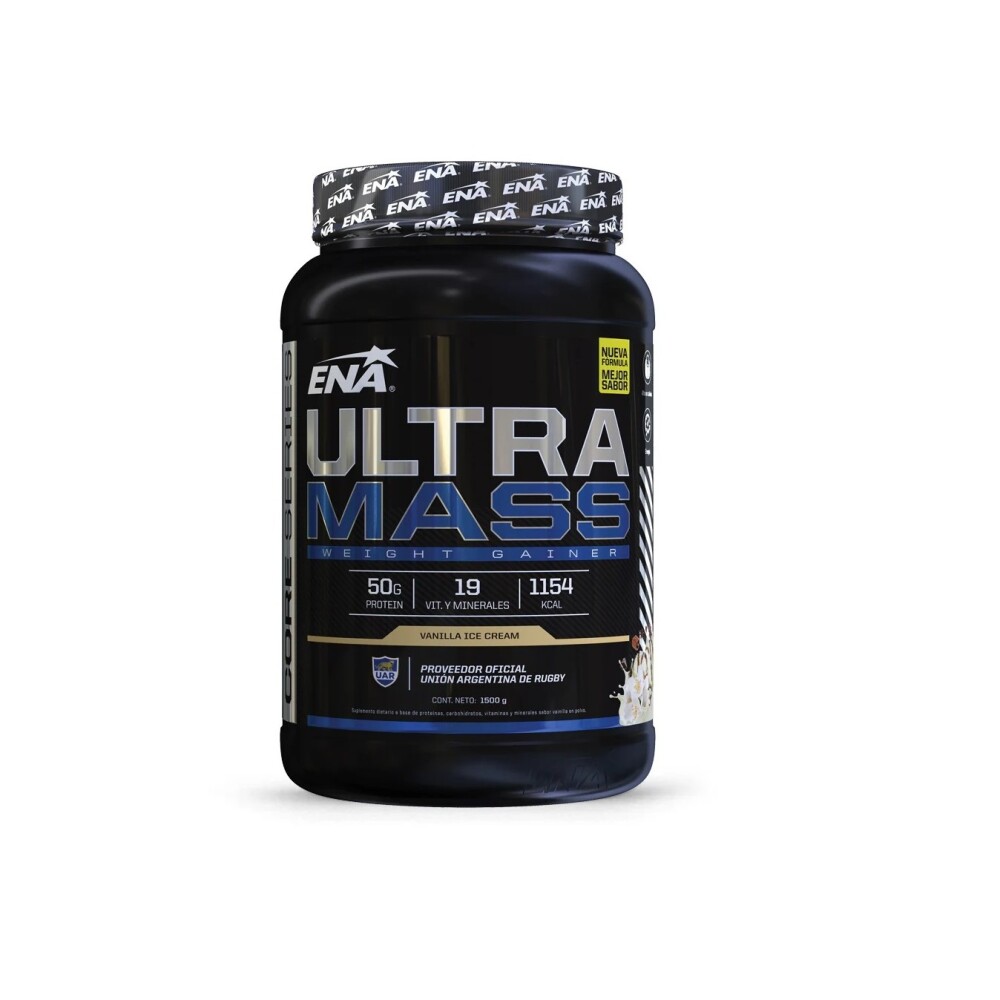 Suplemento ENA Ultra Mass Sabor Vainilla 1,5 kg ENA ULTRA MASS VAINILLA 1500GR