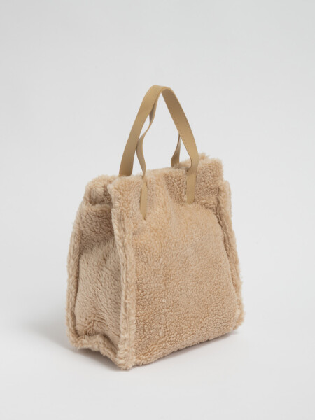 Bolso sherpa Beige