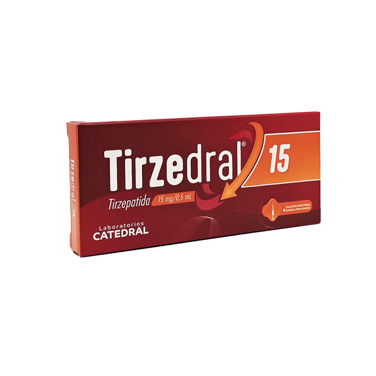 TIRZEDRAL 15 MG CJ X 4 JERINGA PRELL. 
