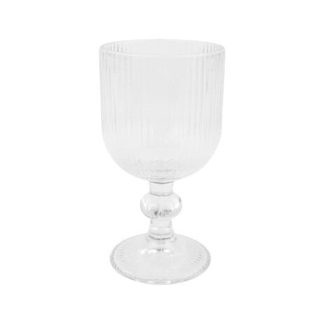 Set de copas de vidrio labrado para agua 6 unidades 250ml Set de copas de vidrio labrado para agua 6 unidades 250ml
